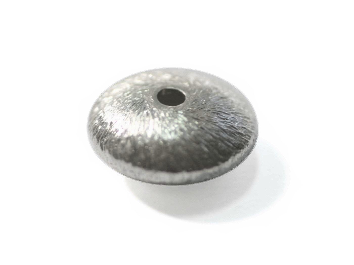 Zilver disk mat 12,00 x 6,00 mm